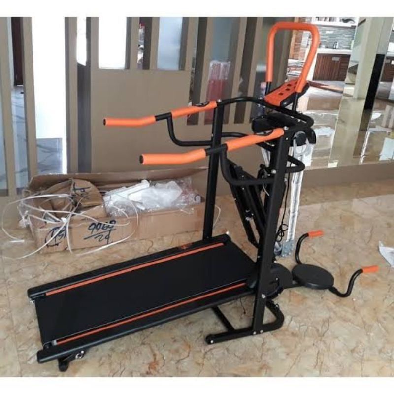 alat fitness treadmill manual 6 fungsi termurah terbaik