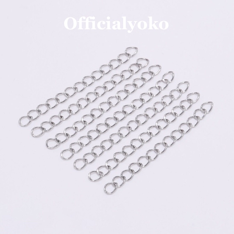 Chain Extender / Rantai Pemanjang untuk Gelang Kalung (10pcs)