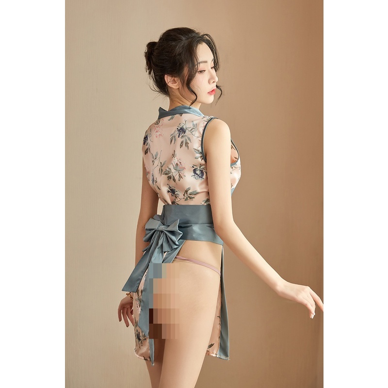 Victoria Long Night Hot Kimono Lingerie Baju Tidur Lingerie 3095