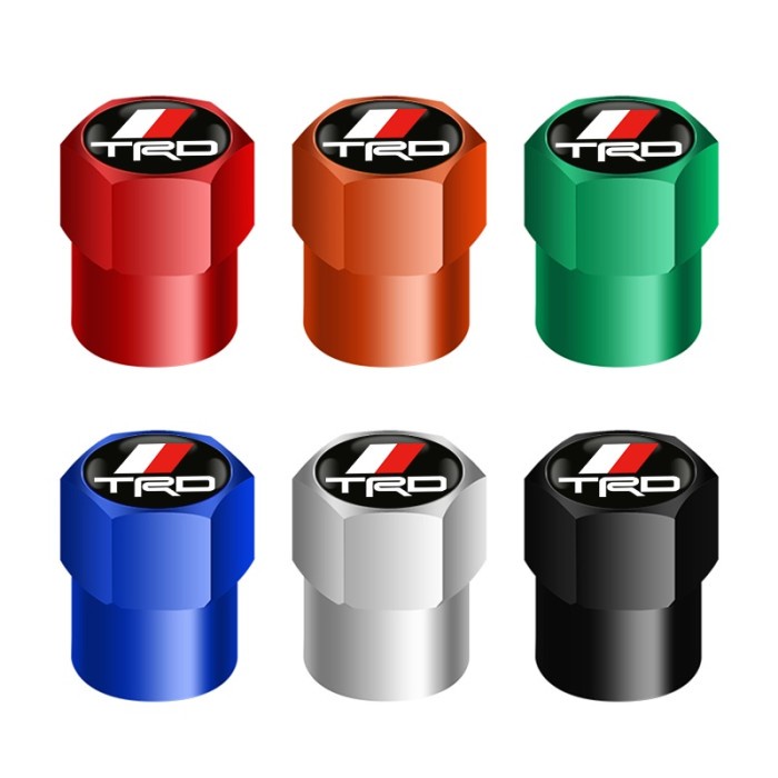 [1PCS] Tutup Pentil Ban Alumunium Besi Mobil Sepeda Motor Tire Valve Caps TRD