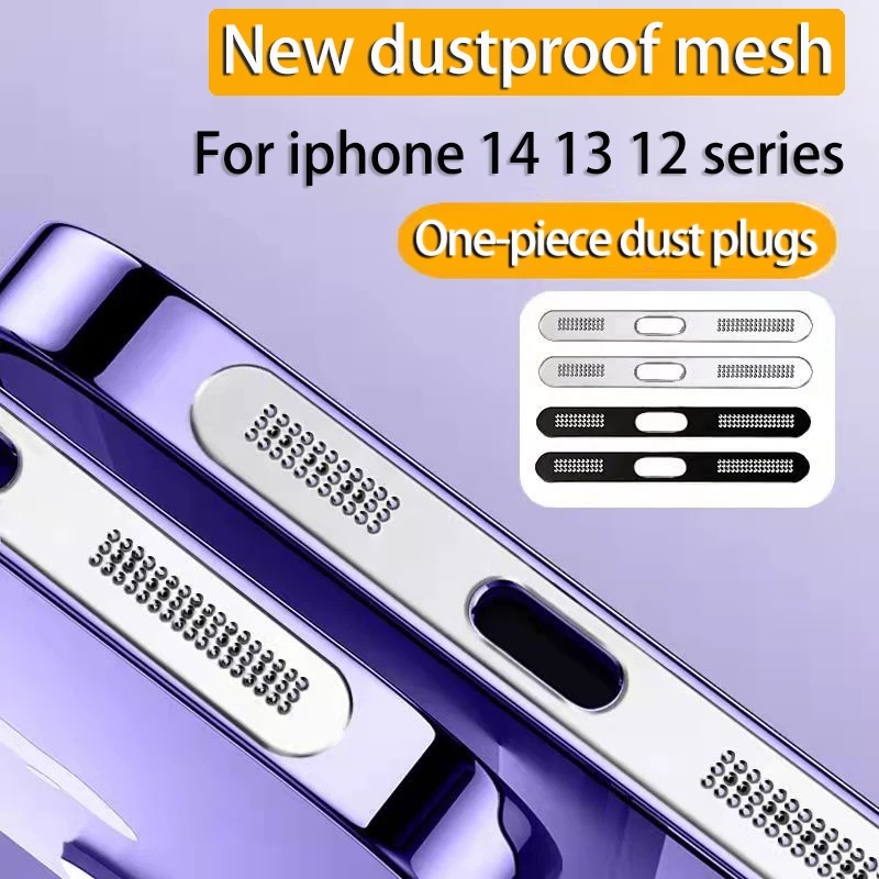 Baru Speaker Telepon Penutup Stiker Jaring Debu Filter Tahan Debu Charging Port Clean Protect Mesh Stiker Untuk Seri iphone