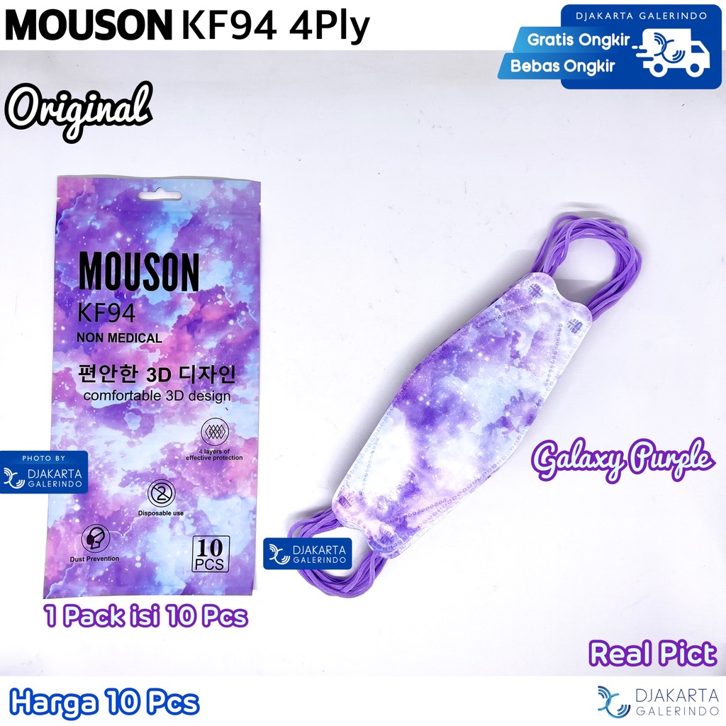 Masker KF94 4Ply Mouson Motif Korea 4D Fashion Series Original