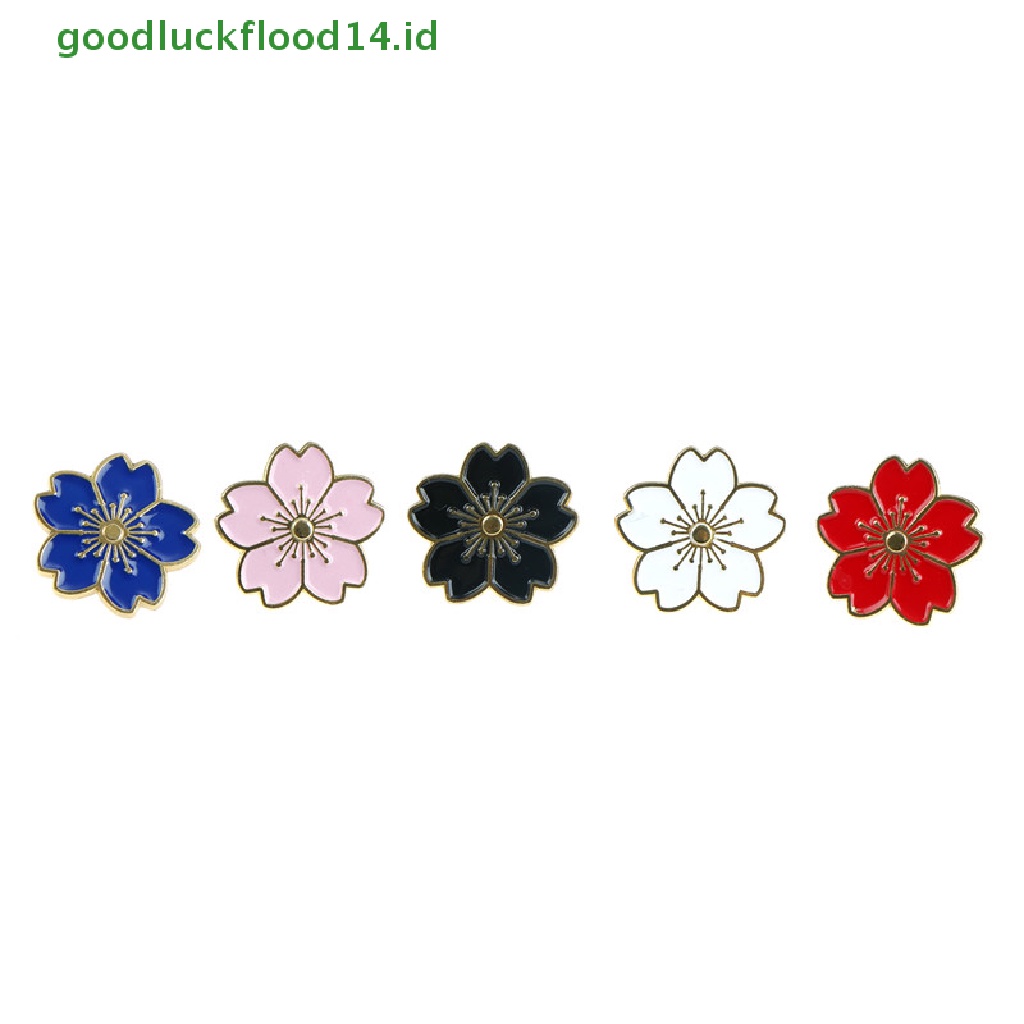 [GOOGFOUR] 1pc Bunga Sakura Flower Bros Enamel Pin Jaket Tas Pin Lencana Perhiasan Hadiah [TOP]