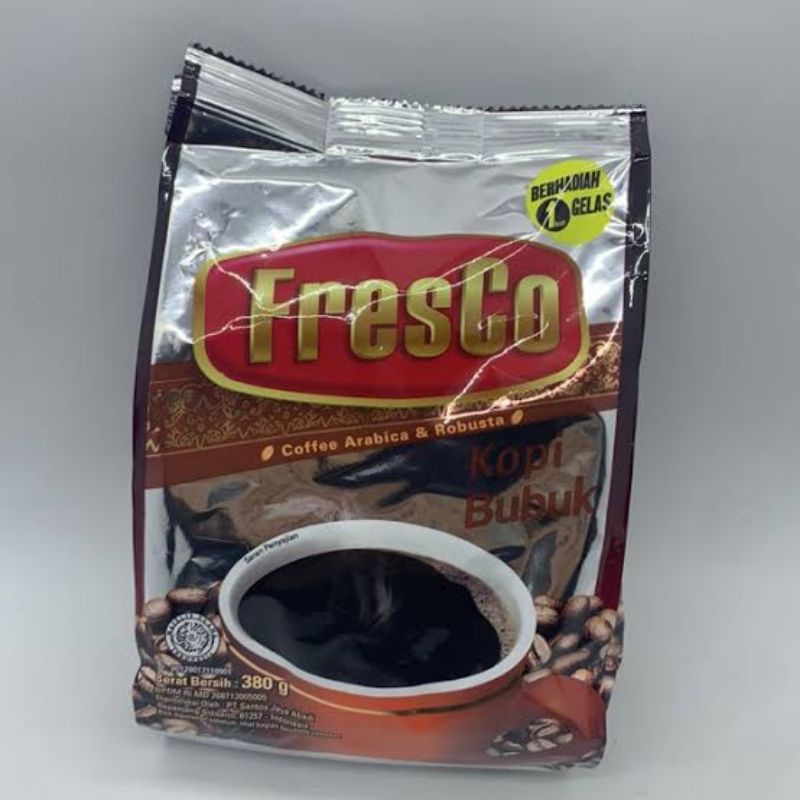 

FRESCO 380GR KOPI BUBUK KOPI HITAM MURNI FRESCO KOPI HOUSE BLEND