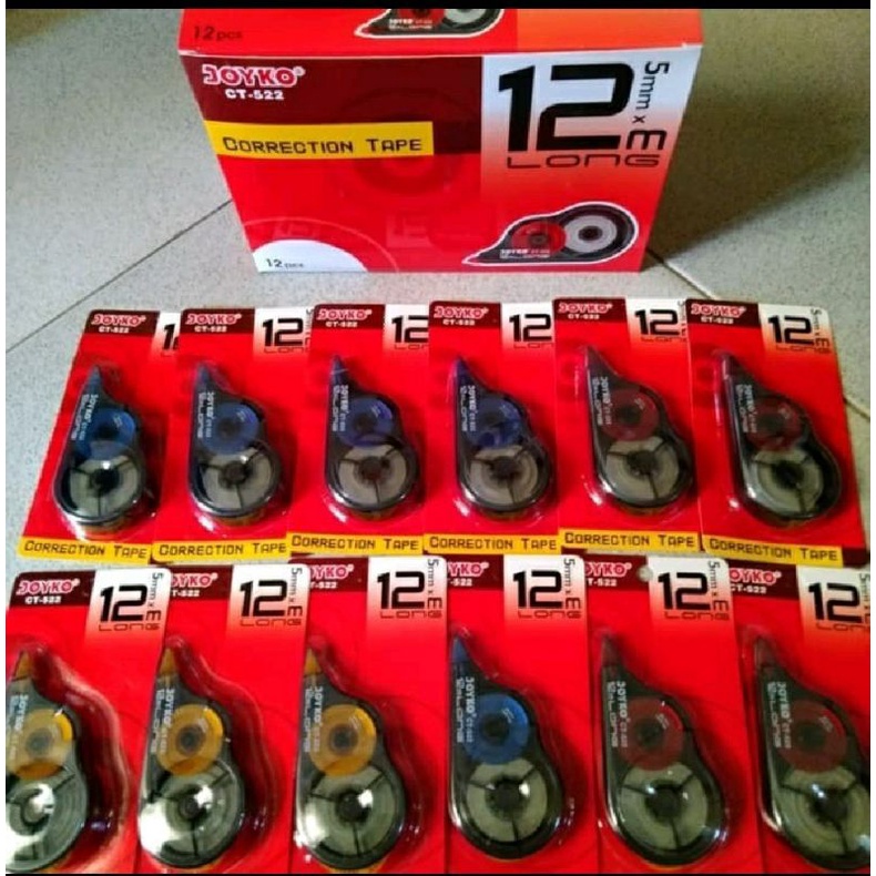

CORECTION TAPE JOYKO CT-522 12m (1box isi 12pcs)