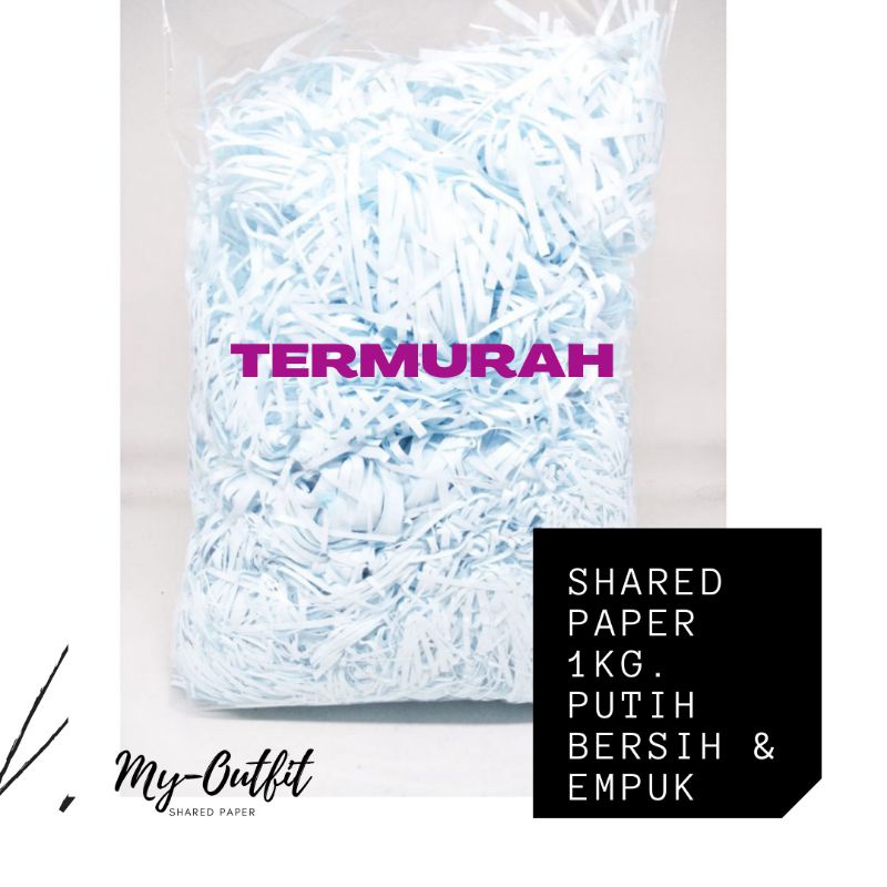 

KERTAS SERUT HAMPERS/ GIFT SHARED PAPER PUTIH BERSIH TERMURAH