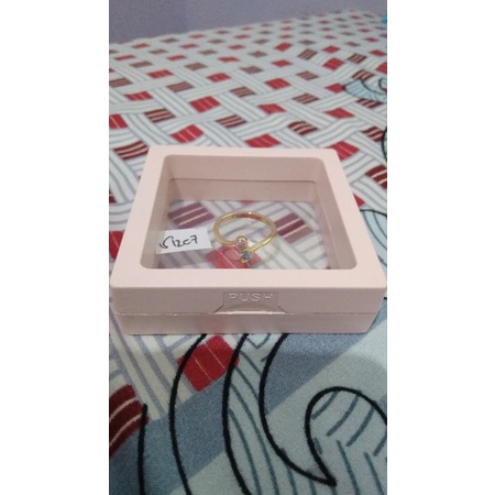 Semicolon Ring Gold Size 7 Talabykyla / Cincin Semicolon Gold Ukuran 7 Talabykyla.