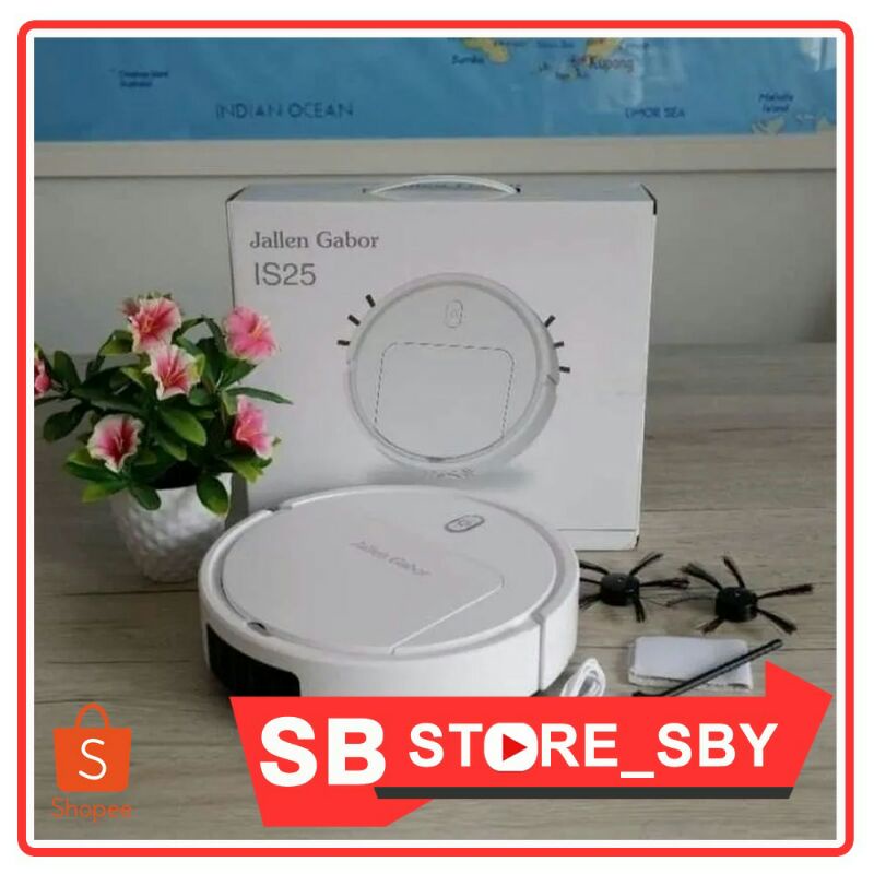 IS25 JALLEN GABOR VACUN ROBOT PEMBERSIH DEBU LANTAI VACUUM CLEANER
