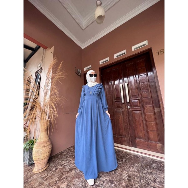 AURORA DRESS_ruffle depan model kekinian banget