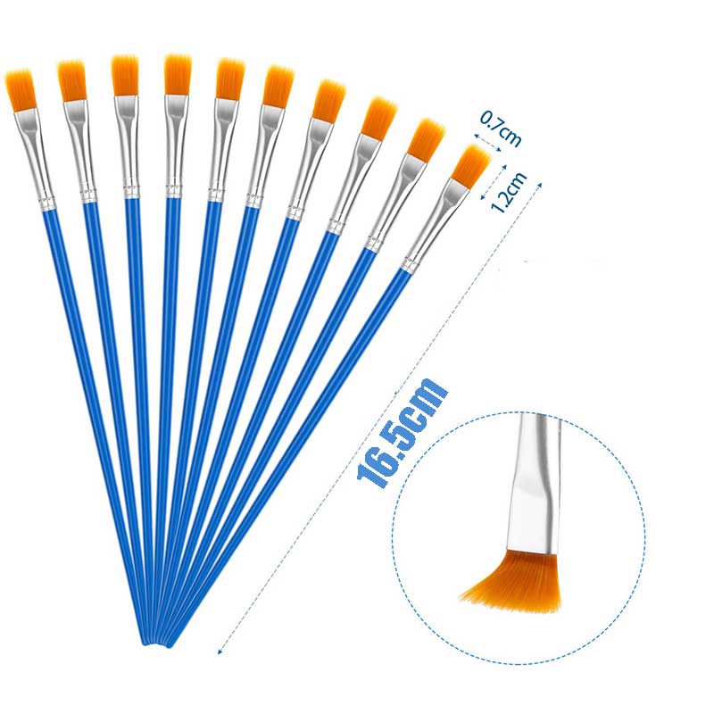 50pcs Kuas Lukis Set / Paintbrush Paint Brushes / Flat - Artist Paint Brush