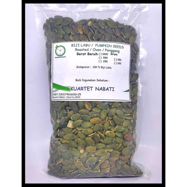 

PUMPKIN SEED - BIJI LABU KUPAS - OVEN - ROASTED - MATANG 500 GR KODE 649