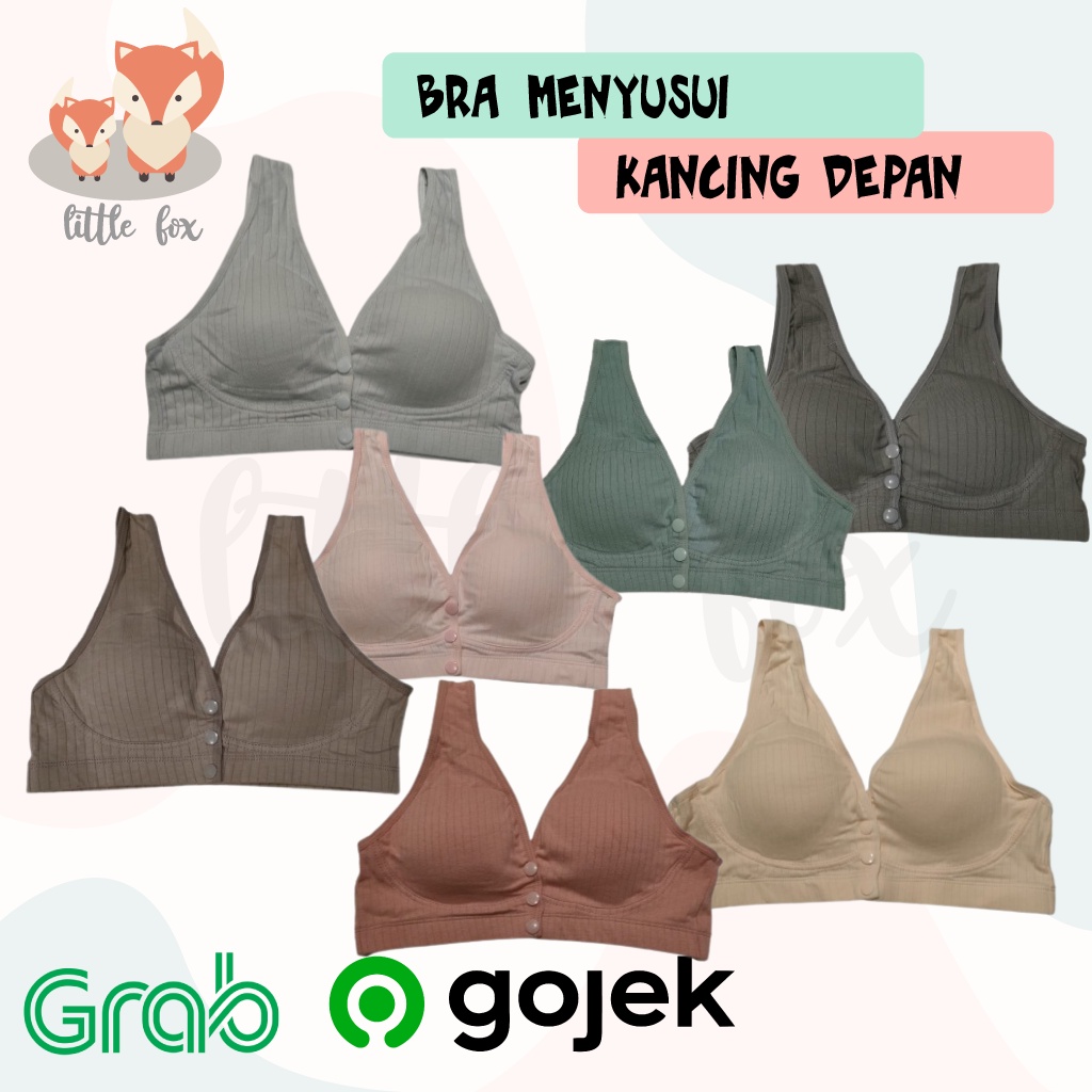 Bra Menyusui Kancing Depan Pakaian Dalam Wanita Ibu Hamil Tanpa Kawat SEAMLESS Nursing Bra / Maternity Bra Busa BH Busui