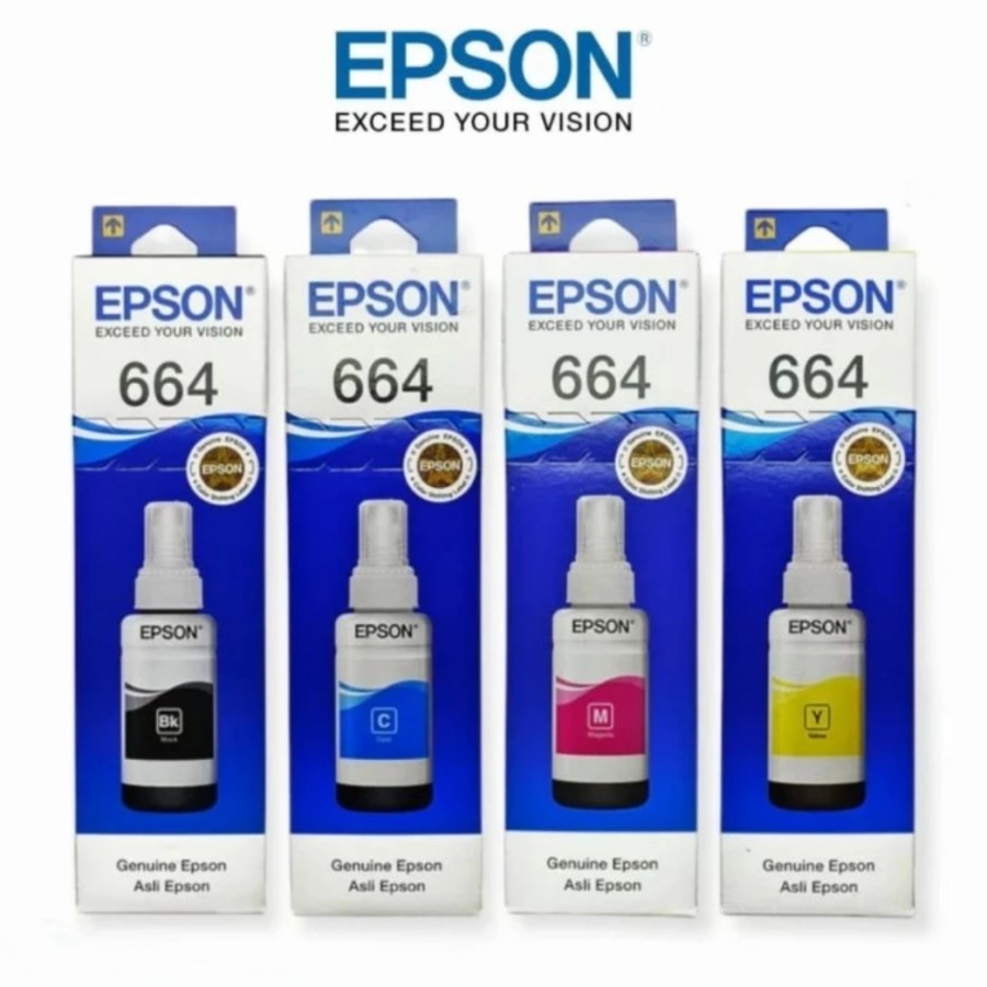 BARU TINTA PRINTER EPSON 664 ORIGINAL 