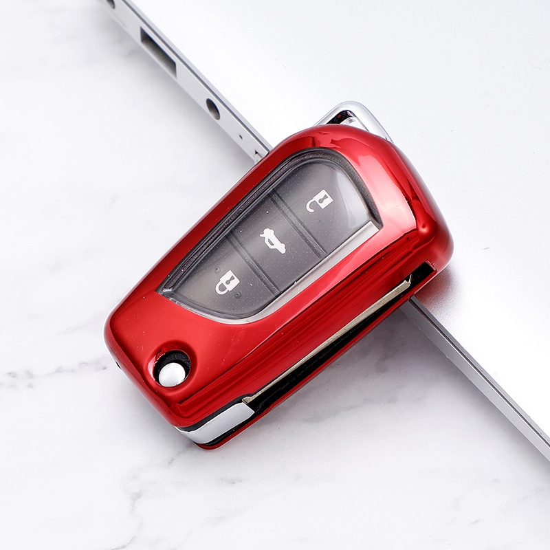 Tpu Car Flip Key Cover Case Shell Untuk Toyota Auris Corolla Avensis Verso Yaris Aygo Scion TC IM Camry RAV4 Aksesoris