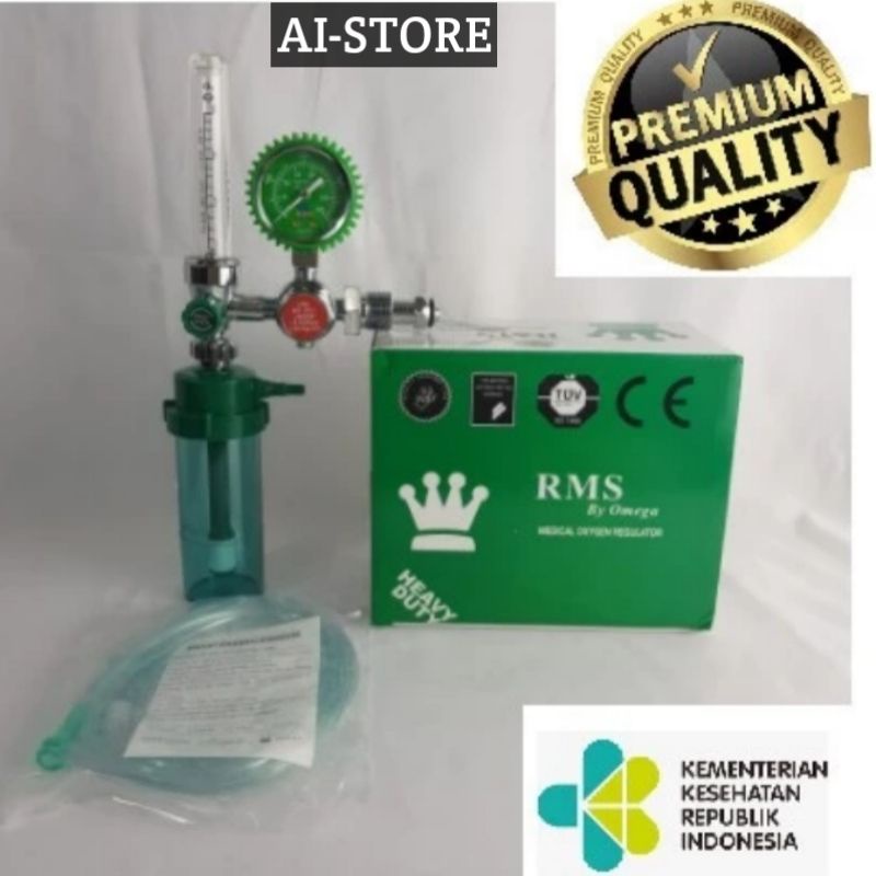 Regulator Gas Oksigen Medis  /  Regulator Oxygen / Regulator Oksigen Medis / Regulator Oxygen / Regulator Gas Oksigen RMS / Alat Pernapasan / Regulator Oksigen RMS Tabung Besar &amp; Tabung Kecil /Regulator Oxygen Medical /Oxygen Regulator