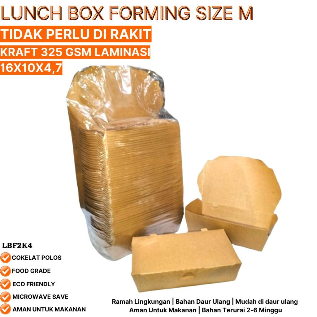 Lunch Box Sudah Terbentuk Tidak Perlu Rakit (LBF2K4-16X10X4,7 Cm)