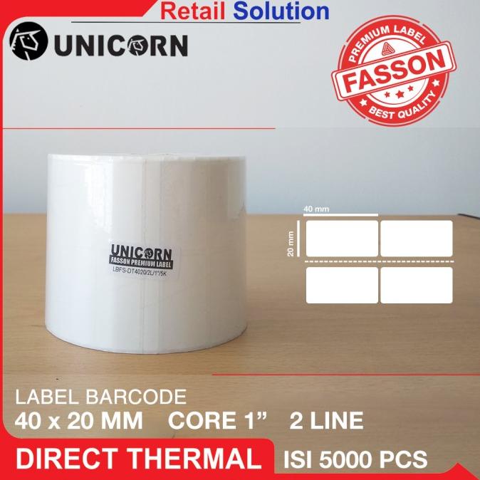 

Stiker Label Barcode Thermal 40x20mm / 40x20 mm / 40 x 20 mm / 4x2CM DISKON