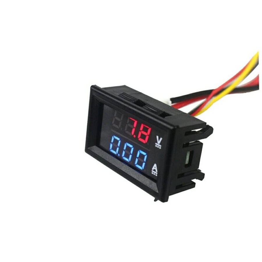 Mini Digital Voltmeter Ammeter DC 100V 10A Panel Amp Volt Meter Tester Detector Dual LED Display