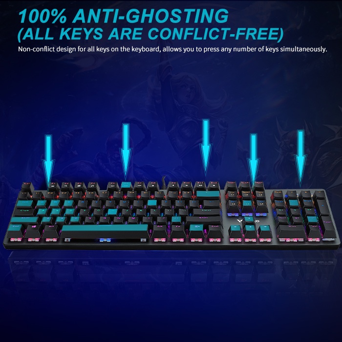 RAPOO GAMING VPRO V500SE MECHANICAL GAMING KEYBOARD