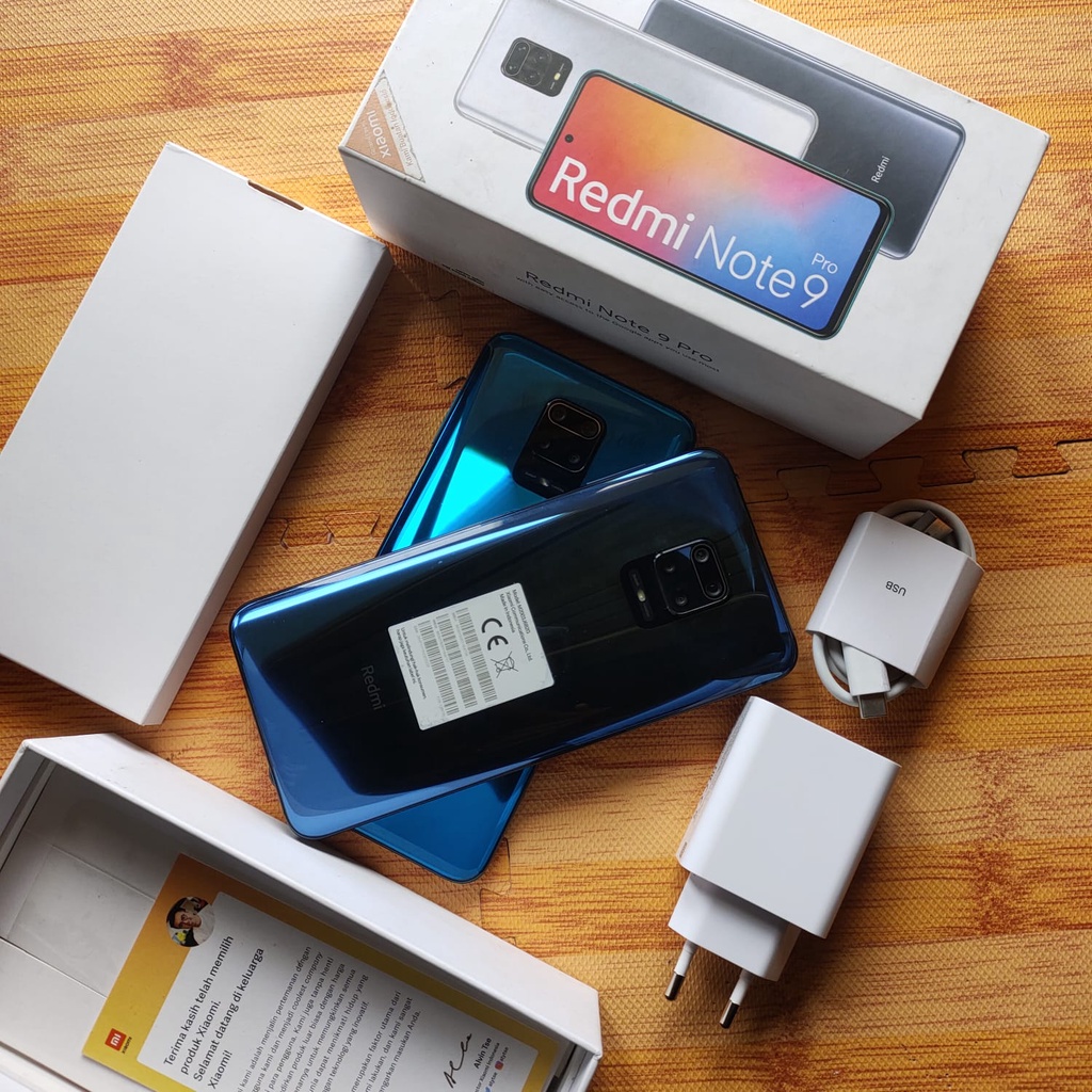 Hp Second XIAOMI REDMI NOTE 9 PRO 6/64 & 8/128GB FULLSET Bekas Murah Bergaransi
