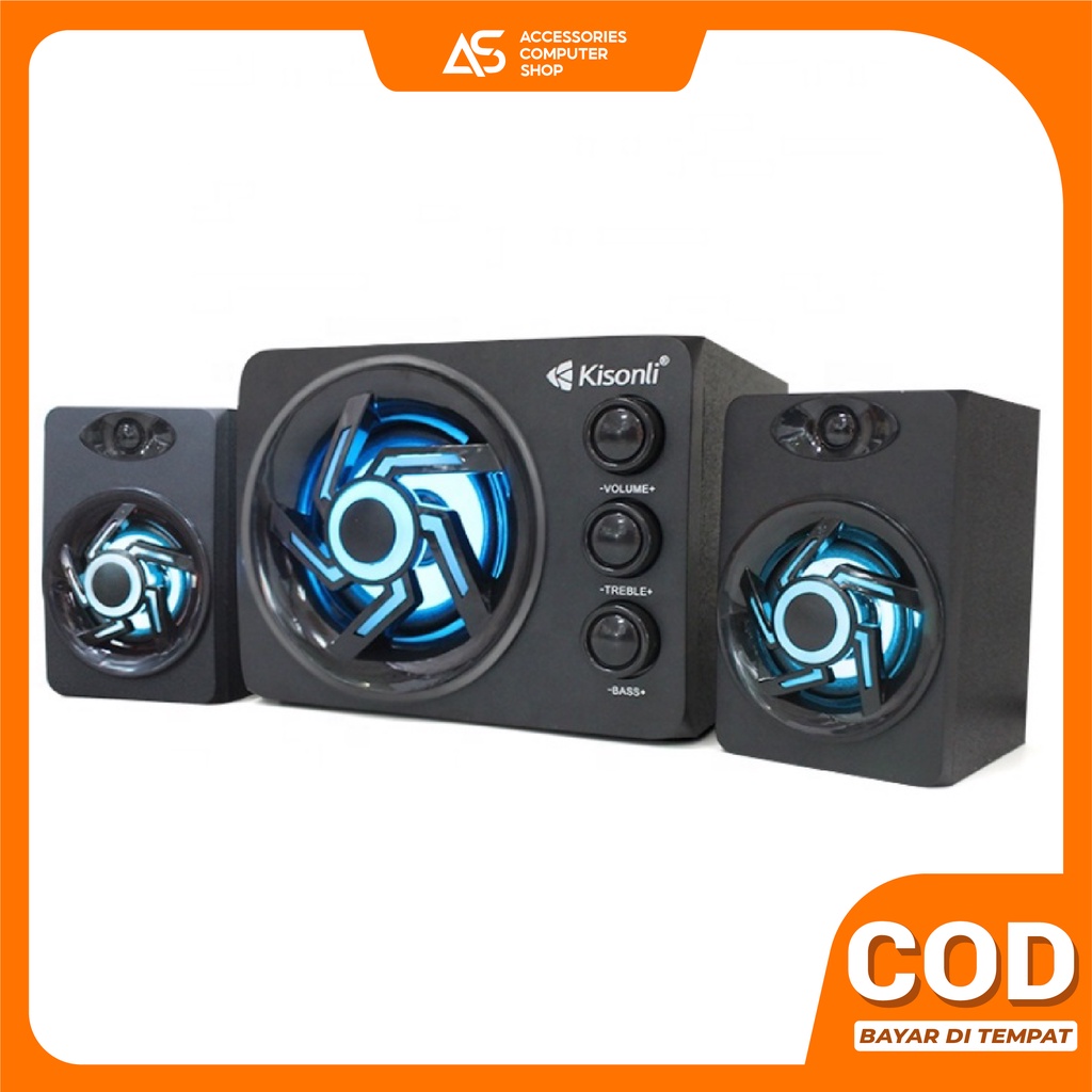 Speaker Aktif 2.1 Subwoofer Kisonli TM-8000A Bluetooth Komputer / Laptop