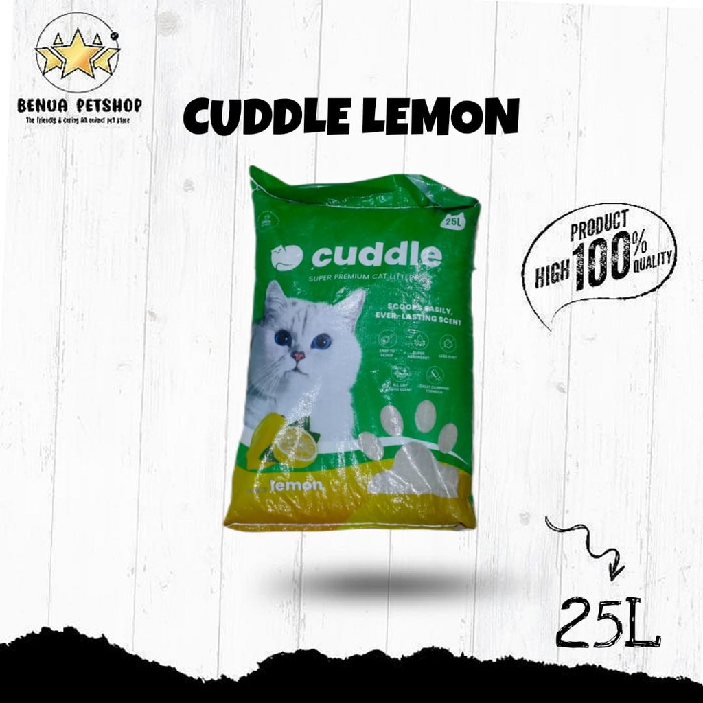 PASIR KUCING PREMIUM CUDDLE ALL VARIAN 25 LITER (EKSPEDISI)