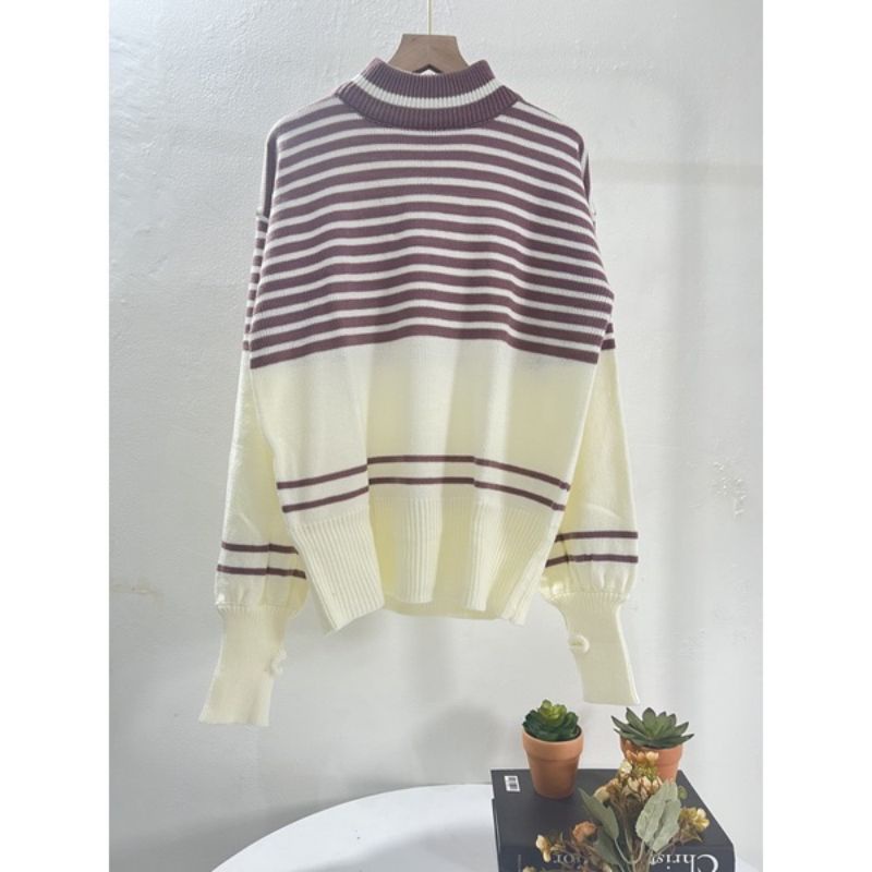 OLIVIA OVERSIZE TOP SWEATER RAJUT WANITA