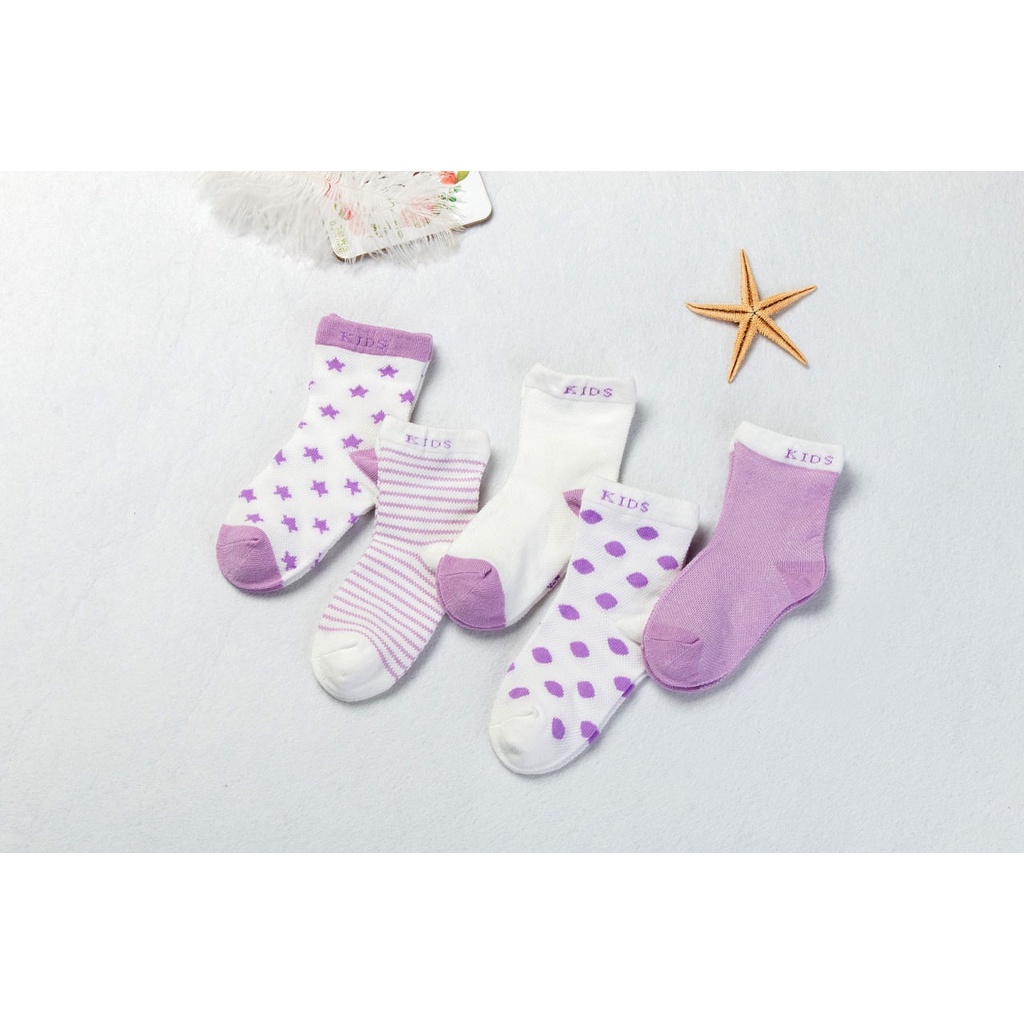 LID147 - 5in1 Kaos Kaki Bayi Baby Socks isi 5 pasang kaos kaki anak balita- Your Affordable Quality!