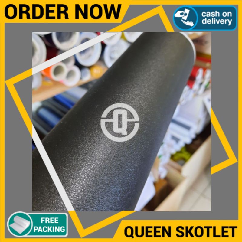 Stiker Skotlet Hitam Kulit Jeruk Sticker Motif Kulit Jeruk Scotlite Motor Hitam Doff Kasar