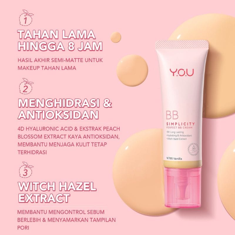 [NEW] YOU Simplicity Perfect Glow BB Cream | Tahan Lama | Skin Nourishing Hydrating | Sebum Control