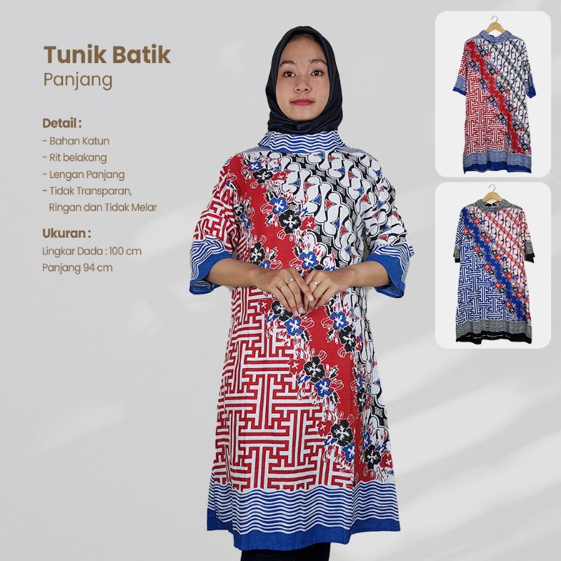 Tunik Batik Kerah - Naira Batik