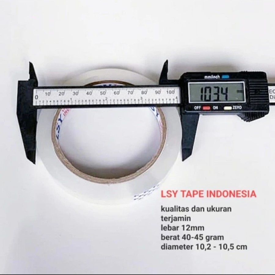 LAKBAN BENING/ISOLASI BENING 12 MM LSY TAPE INDONESIA