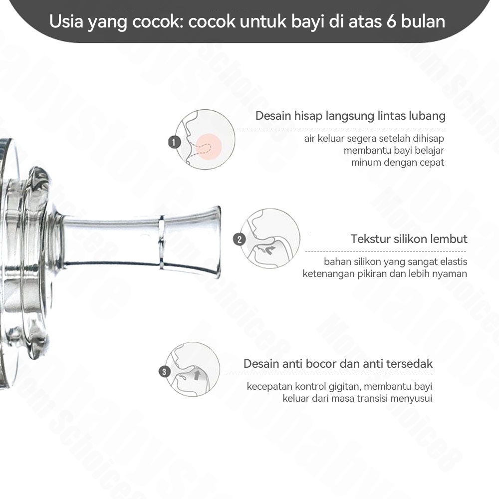 Halo Baby Sedotan Pengganti Nipple untuk botol susu/Straw Replacer/Sedotan Pemberat Botol Susu