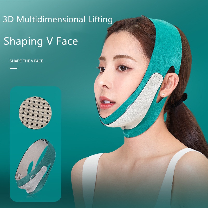 Ultra-thin Belt Strap Face Lift Up Belt Penghilang Double Chin Perban Pengangkat Wajah Ultra Tipis V-Shape Face Contouring Alat Pijat Wajah