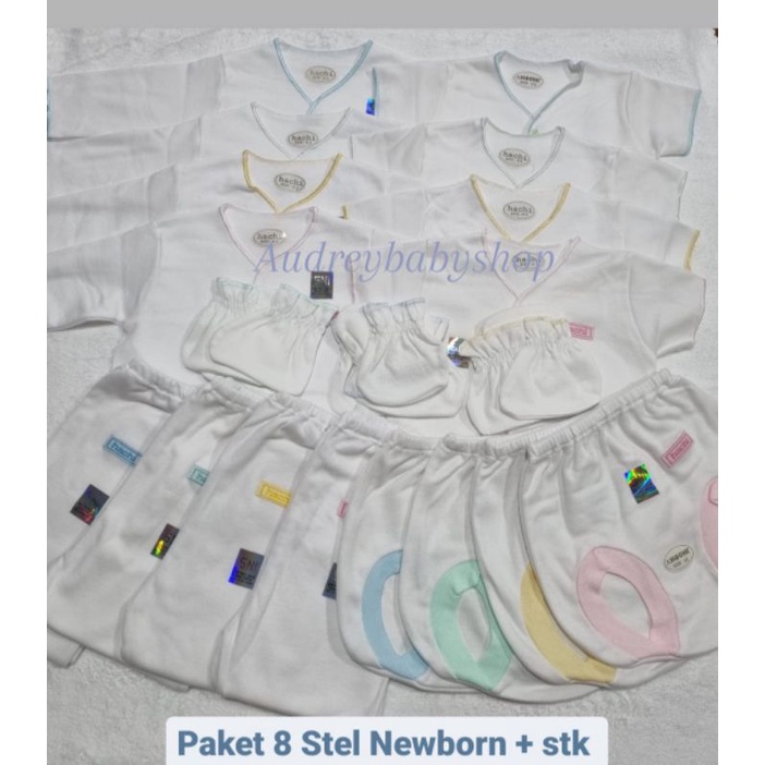 Hachi Paket Stelan New Born -  Paket Warna BOLD, WARNA &amp; PUTIH