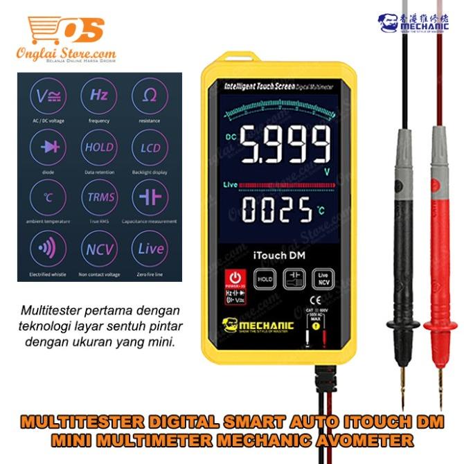 Multitester Digital Smart ITOUCH DM Mini Multimeter Mechanic Avometer