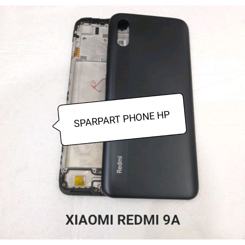 Casing Housing Back Casing Fullset Xiaomi Redmi 9A 9 A Sudah Termasuk Tombol Luar | Back Door Backdo