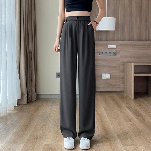 celana kulot panjang kekinian katun import loose highwaist perempuan