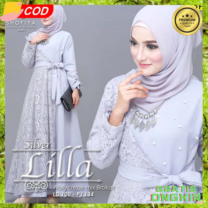 Baju Gamis Terbaru 2023 Dewasa Casual Bju Muslimah Dres Syari Import Premium Pesta Kondangan Gsmis C