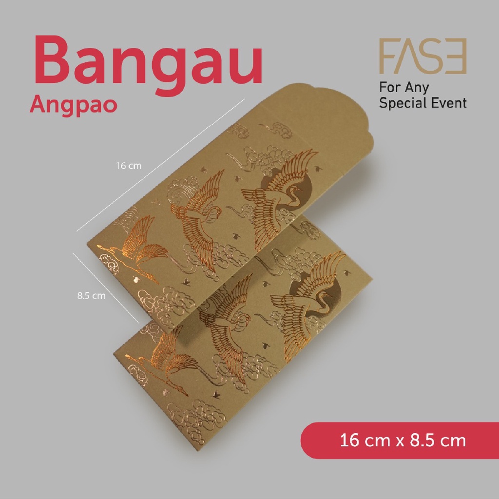 

Amplop Angpao Imlek Premium CNY 16 x 8,5 cm / Bundling isi 10 pcs / Varian Bngau Tahun Baru Cina