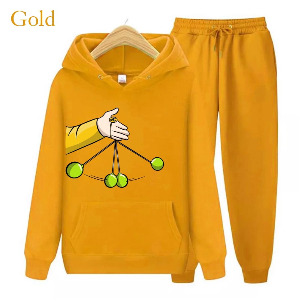 Hzl_outfit Setelan Sweater Hoodi Latto Latto Anak Anak/Setelan COD