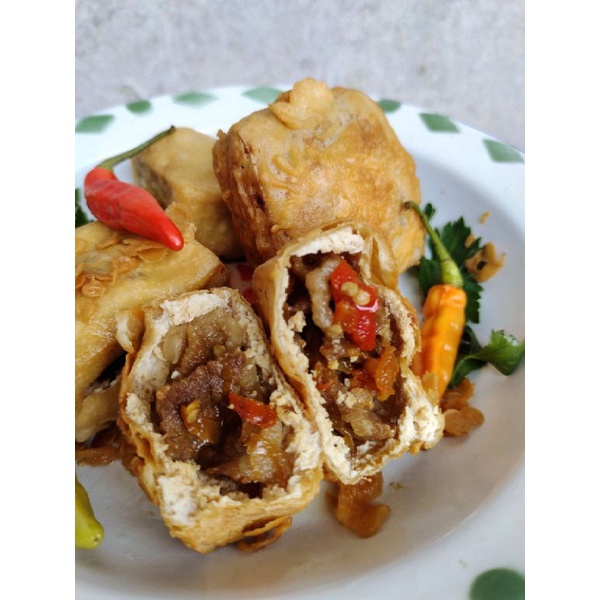 

Tahu pedas Judes isi SLICE BEEF pedas by ceker nampar