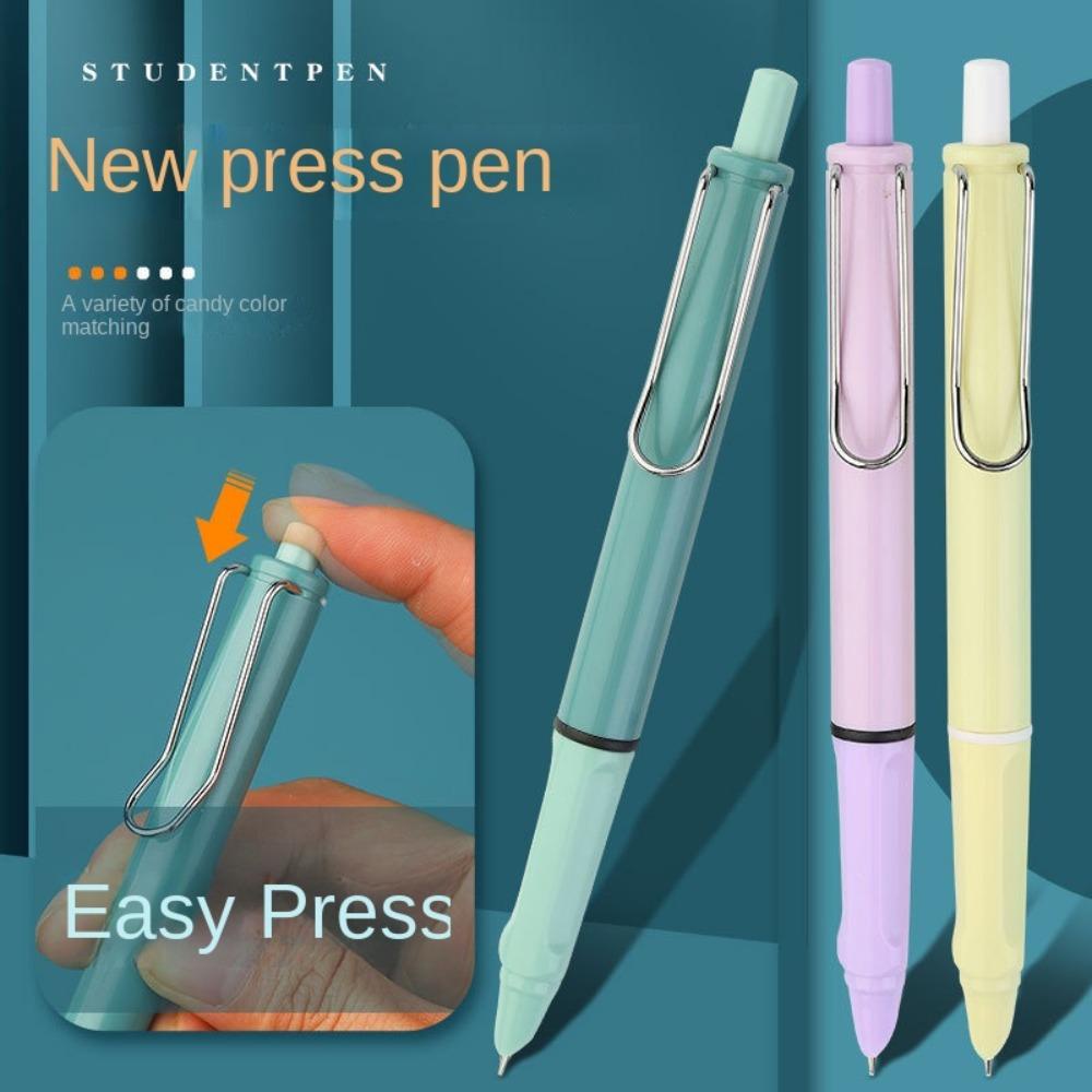 Quinton Press Type Ink Pen Retractable 0.38mm Kaligrafi Pen Koreksi Postur Kantor Perlengkapan Sekolah Nib Converter Pena Bisnis