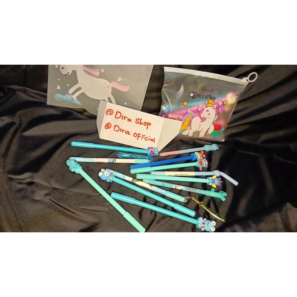 

Pen karakter/pen fancy/pen kantong/pen mix /pen dapet pouch/pen