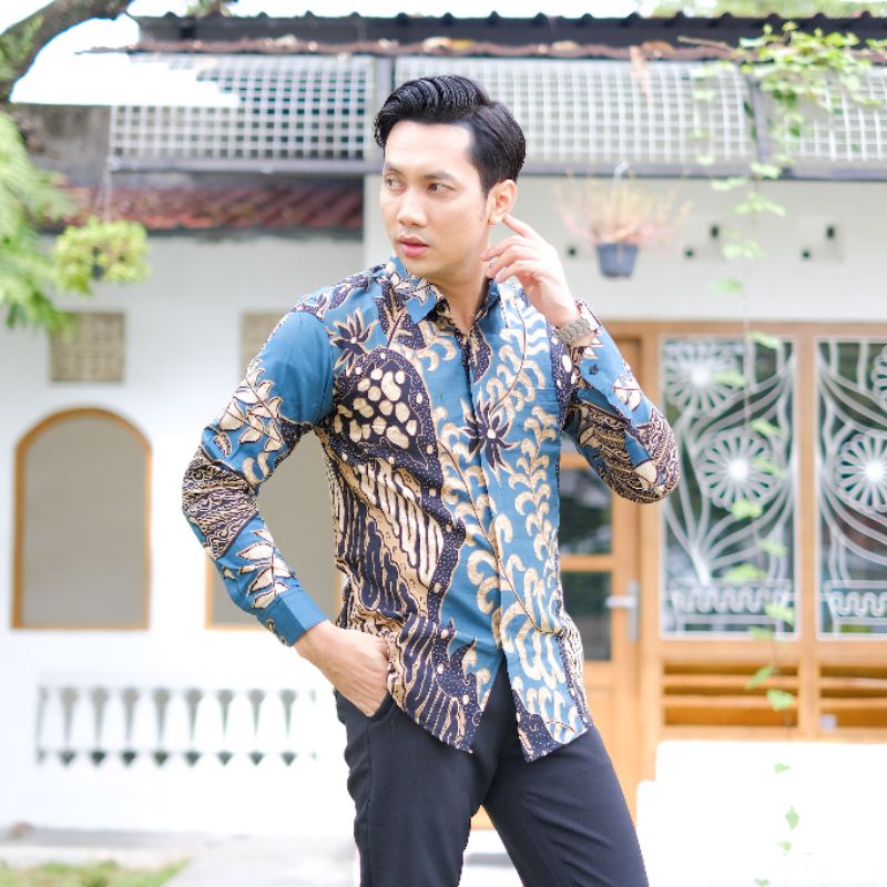 Hem Batik Pria Lengan Panjang Kertojoyo Motif Terbaru terlaris dan termurah