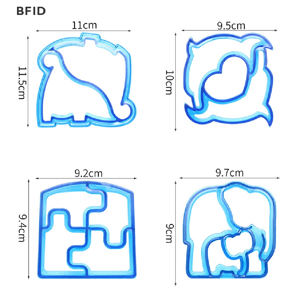 [BFID] Sandwich Cutters Mould Food Toast Bread Mold Lucu Baking Anak Set Lunch Cutter Interesg Aksesoris Dapur Untuk Anak [ID]