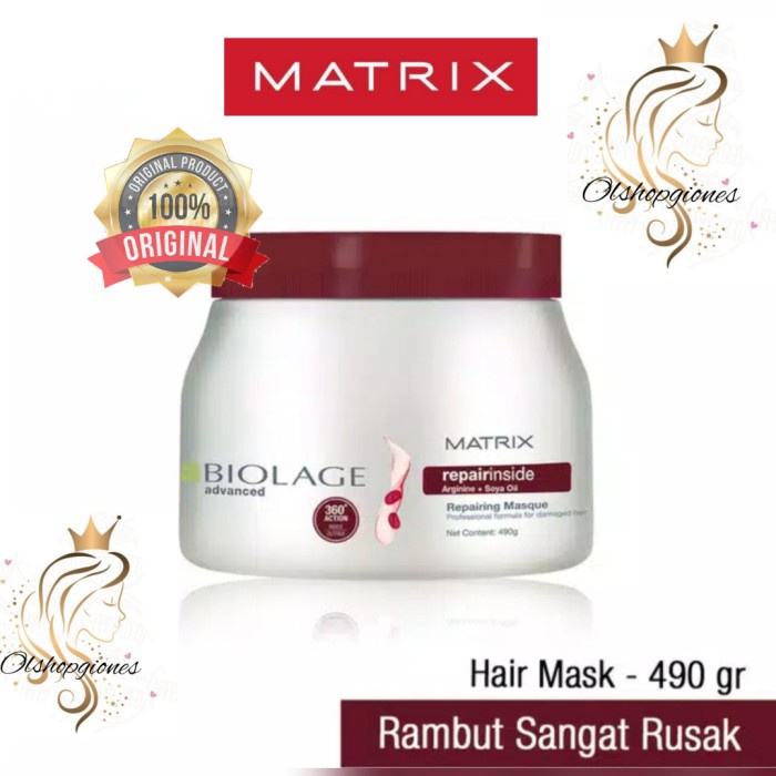 Masking Matrix Biolage Repair Inside Hair Mask Untuk Rambut Rusak Sekali 500Gr