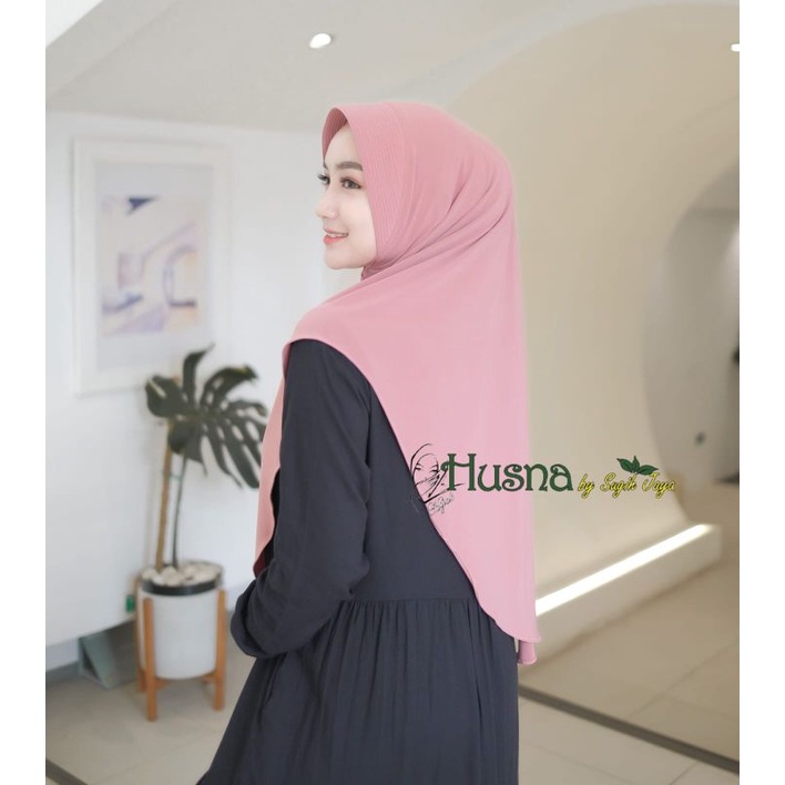 Jilbab Husna Pet Marwah Jersey Zara Premium