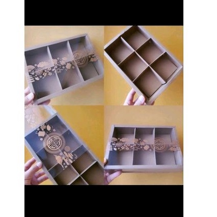 

(5 pc) Dus IMLEK Sekat 6 MIKA FREE Tag Card Packaging Fruitpie Cheese Pai Buah