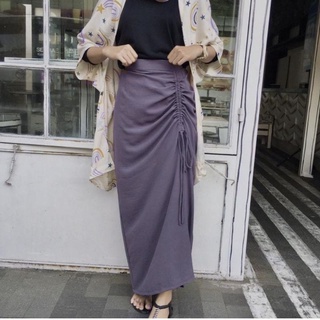 Rok Korean Josep Skirt Simple Serut Crinkle